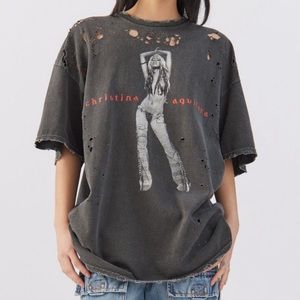 UO Christina Aguilera T-shirt dress